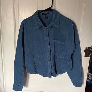 Forever 21 Blue Corduroy Shirt